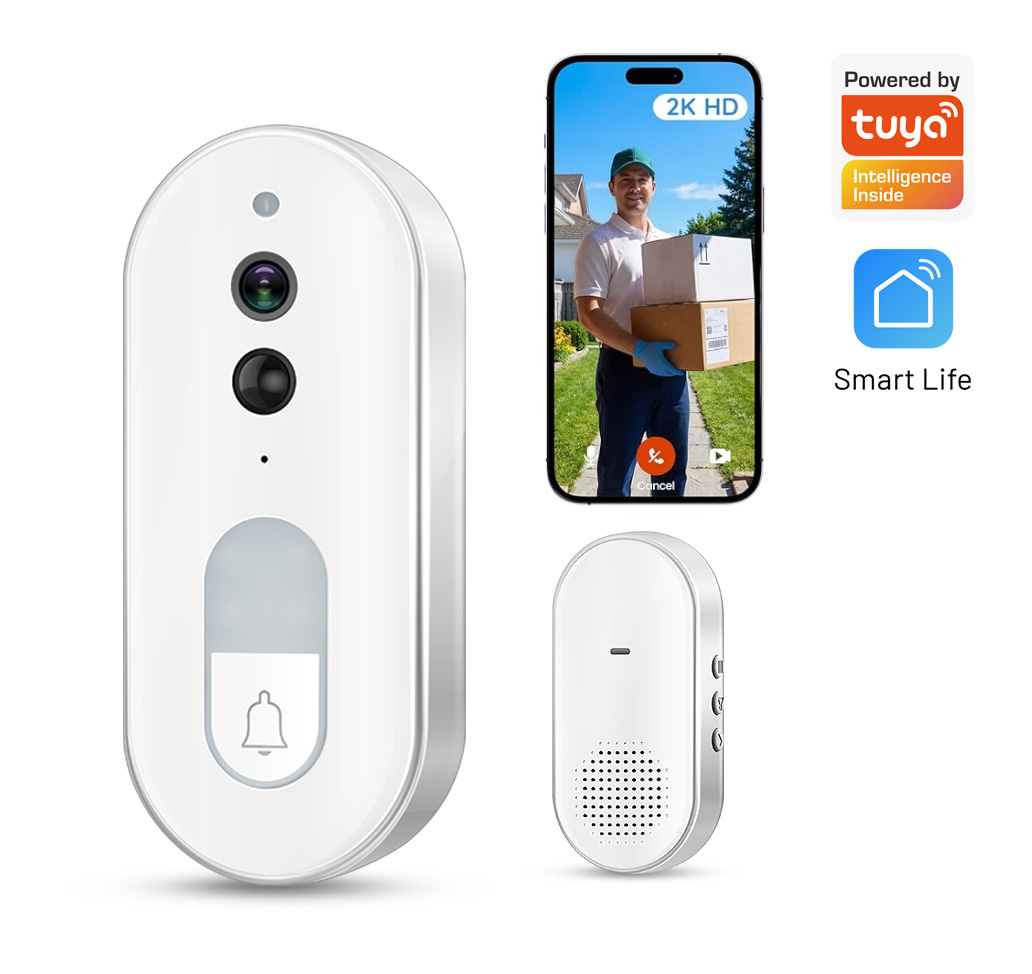 Smart Doorbell Wired - Tuya Smart Video Deurbel Draadloos 1080P
