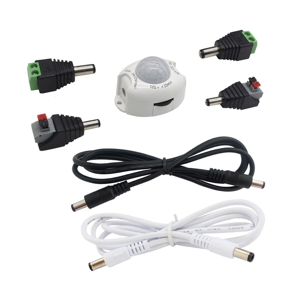 Motion Sensor Pir Wired - PIR Bewegingssensor Schakelaar 12V DC Timer