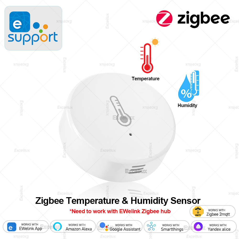 Home Automation Ideas - EWelink Smart Zigbee temperatuur-vochtigheidssensor App-bediening Binnenthermometer
