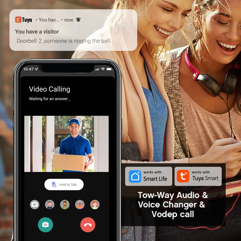 Tuya WiFi deurbel 2-weg HD 108 - Smart Doorbell Wired recensie en prijs