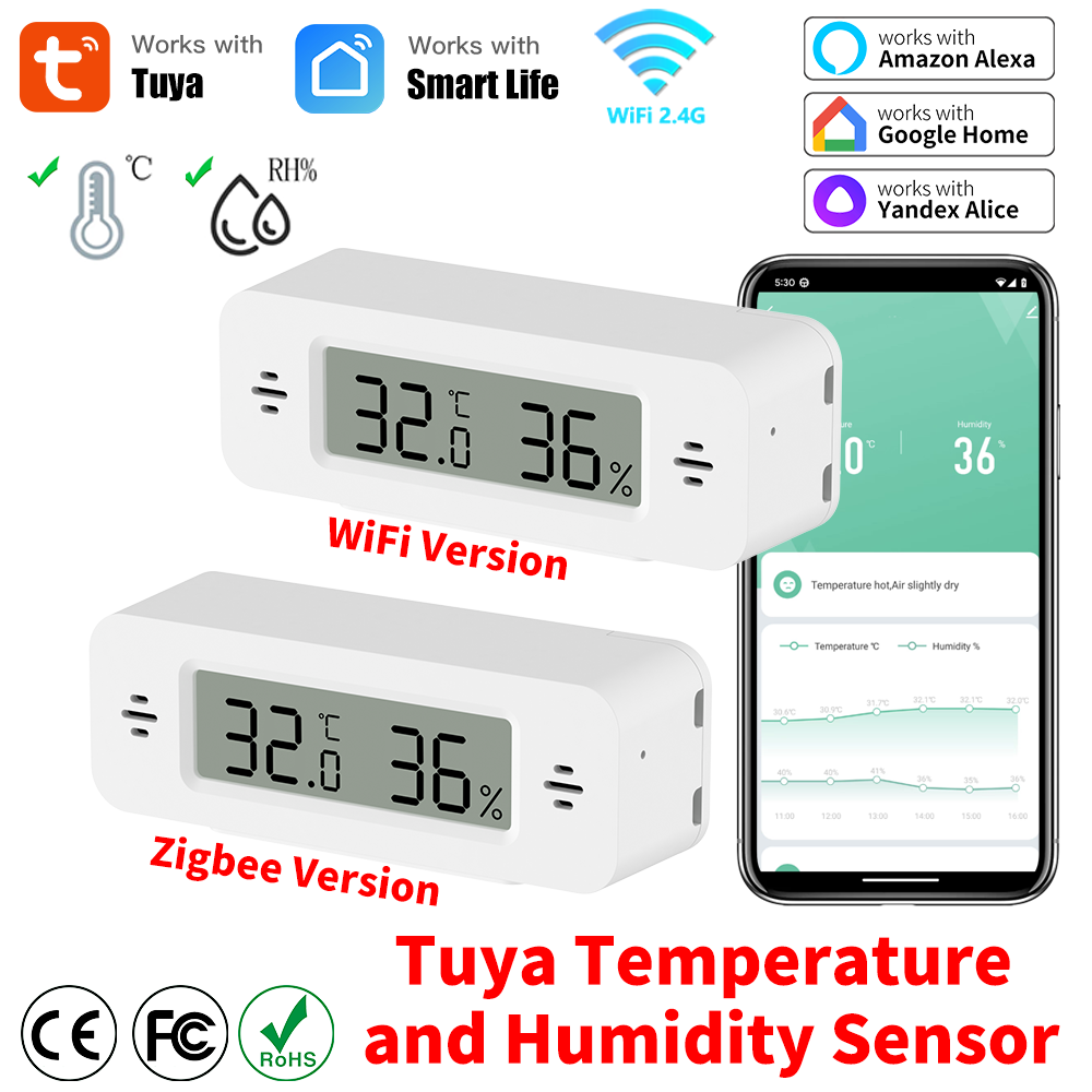Tuya WiFi/Zigbee temperatuur-v - Home Automation Ideas recensie en prijs