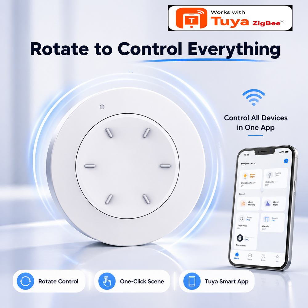 Slimme ZigBee-knopschakelaar W - Home Automation Ideas recensie en prijs