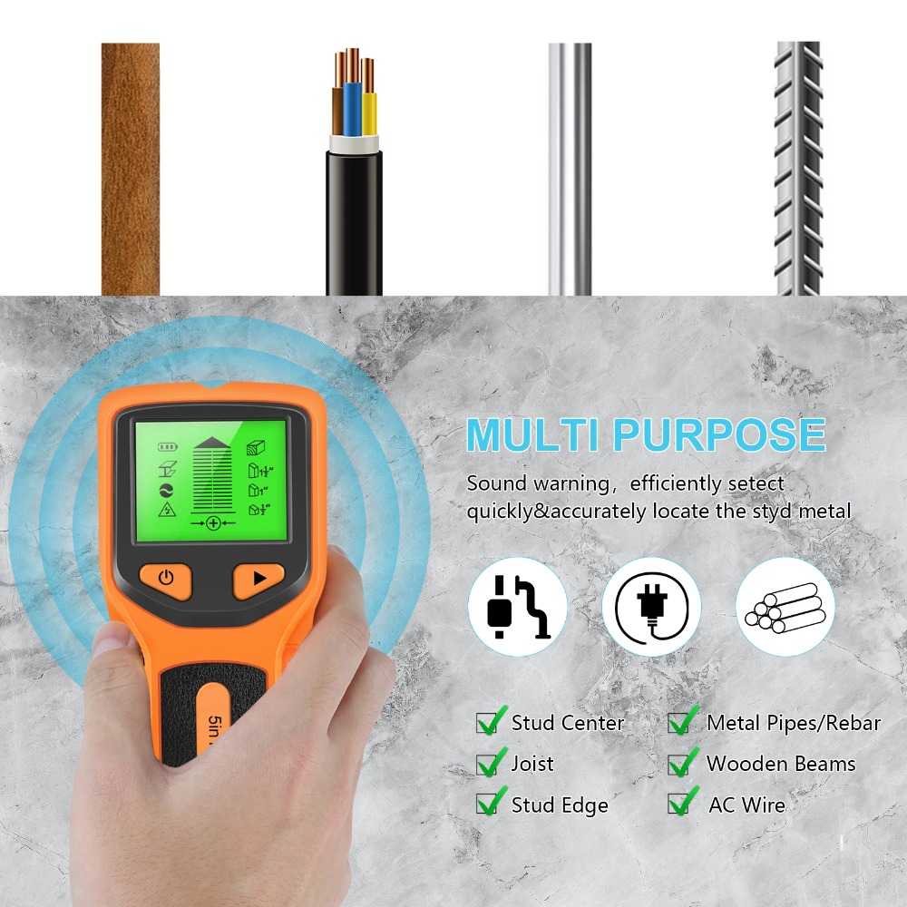 5-in-1 digitale wanddetector,  - Water Leak Detector Wired recensie en prijs