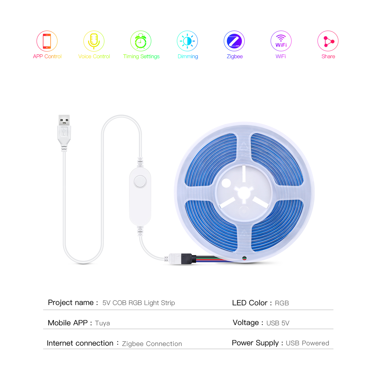 ZigBee LED Strip Smart Tuya CO - Zigbee Coordinator Stick recensie en prijs