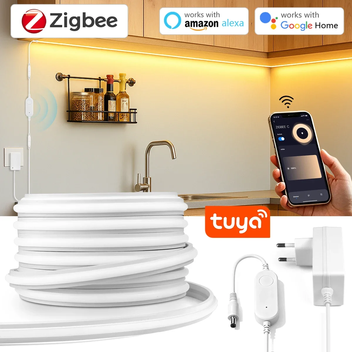Zigbee 3.0 24V Neon LED Strip  - Zigbee Coordinator Stick recensie en prijs
